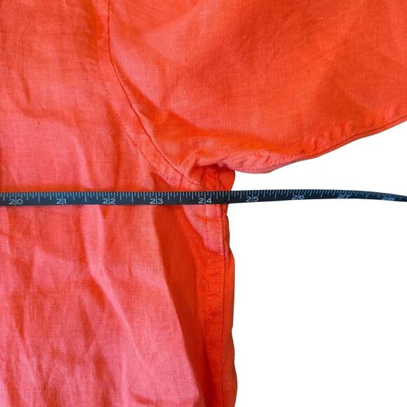 GAP Women’s Oversized Coral Linen Button Down Shirt | Size XL 801E - Picture 6 of 11